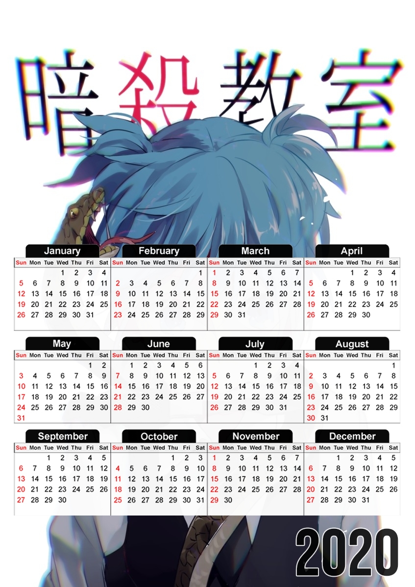 Nagisa shiota fan art snake für A3 Fotokalender 30x43cm