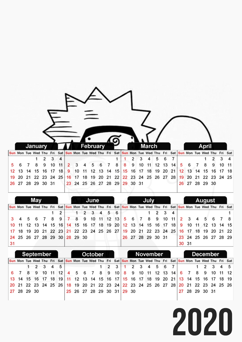 Naruto Ok für A3 Fotokalender 30x43cm