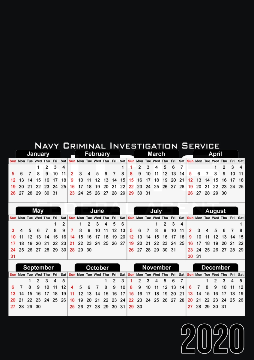 NCIS federal Agent für A3 Fotokalender 30x43cm