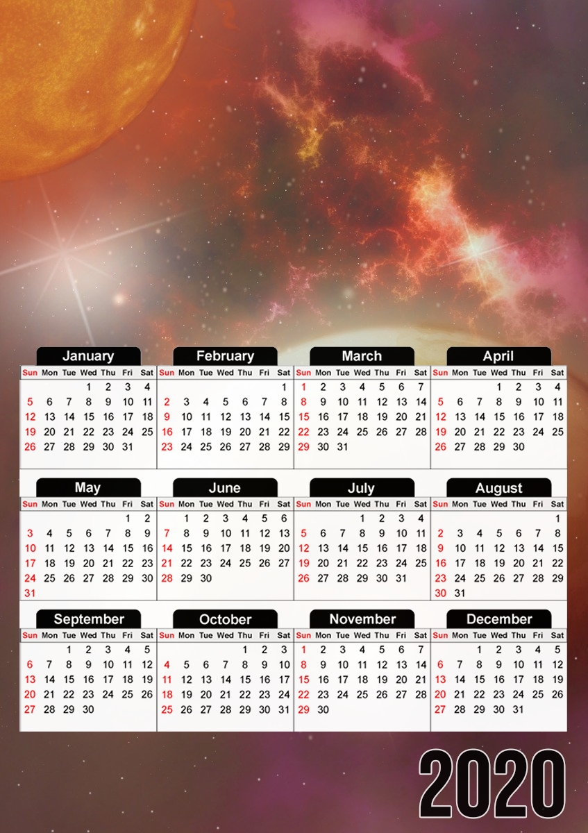 New Solar System für A3 Fotokalender 30x43cm