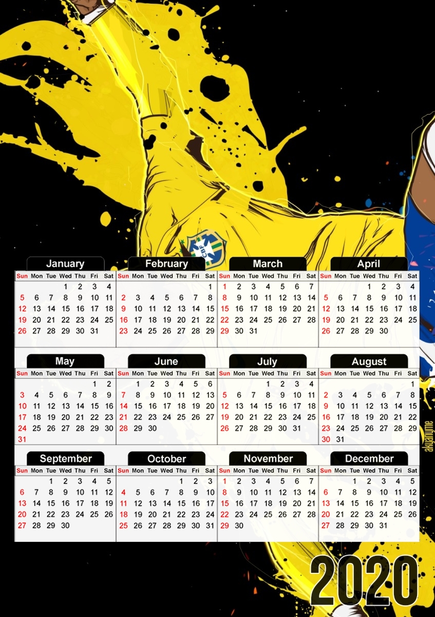 Neymar Carioca Paris für A3 Fotokalender 30x43cm