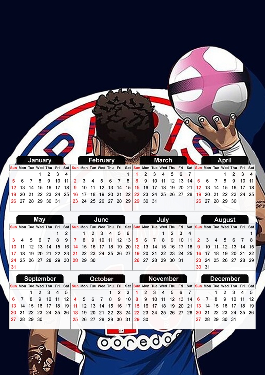 Neymar look ahead für A3 Fotokalender 30x43cm