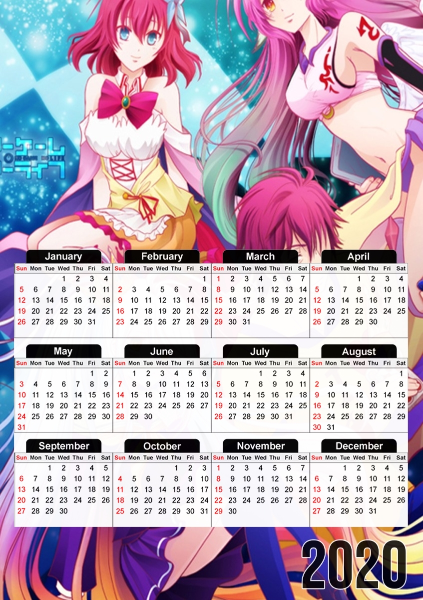 No Game No Life Fan Manga für A3 Fotokalender 30x43cm