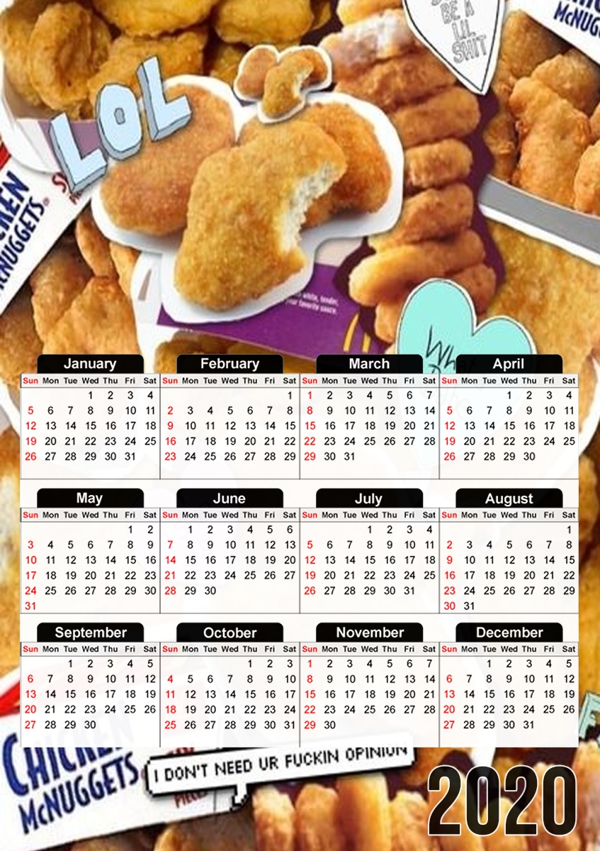 Nugget McDonalds für A3 Fotokalender 30x43cm