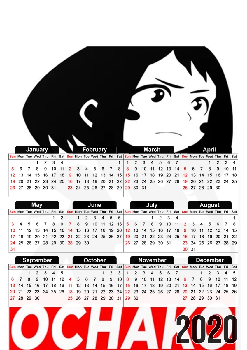 Ochako Boku No Hero Academia für A3 Fotokalender 30x43cm