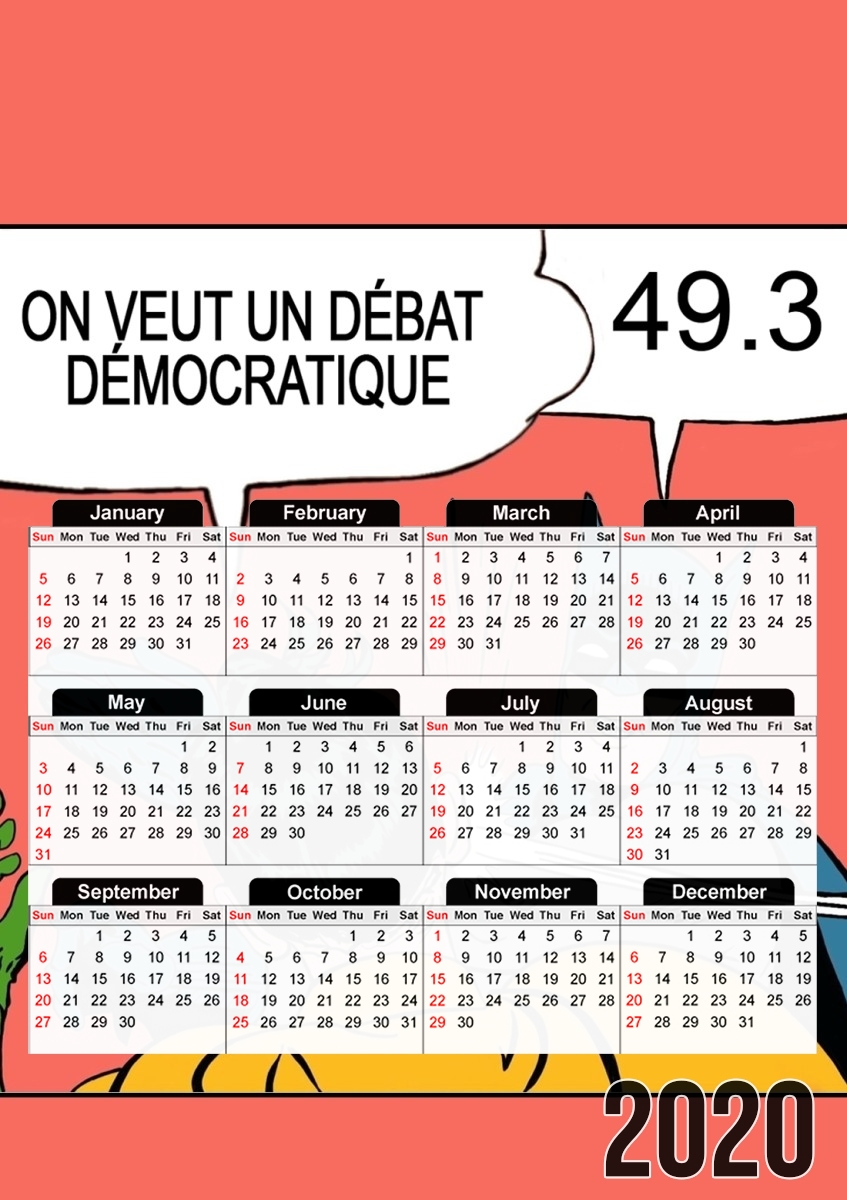 On veut un debat 493 für A3 Fotokalender 30x43cm