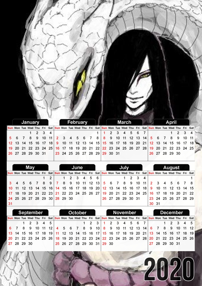 Orochimaru Sama für A3 Fotokalender 30x43cm