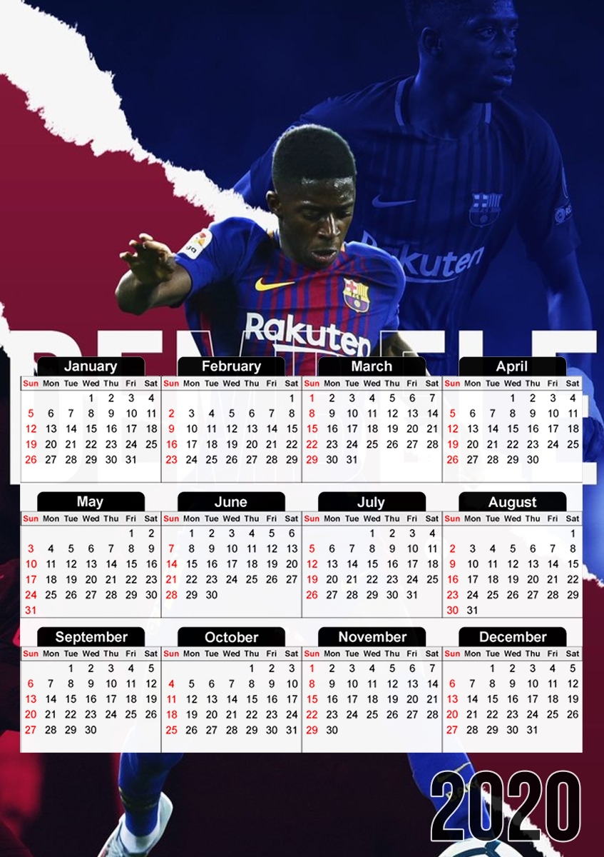 Ousmane dembele für A3 Fotokalender 30x43cm