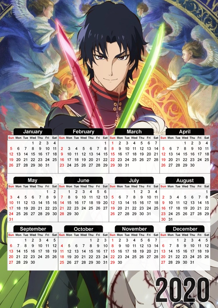 Owari no seraph für A3 Fotokalender 30x43cm