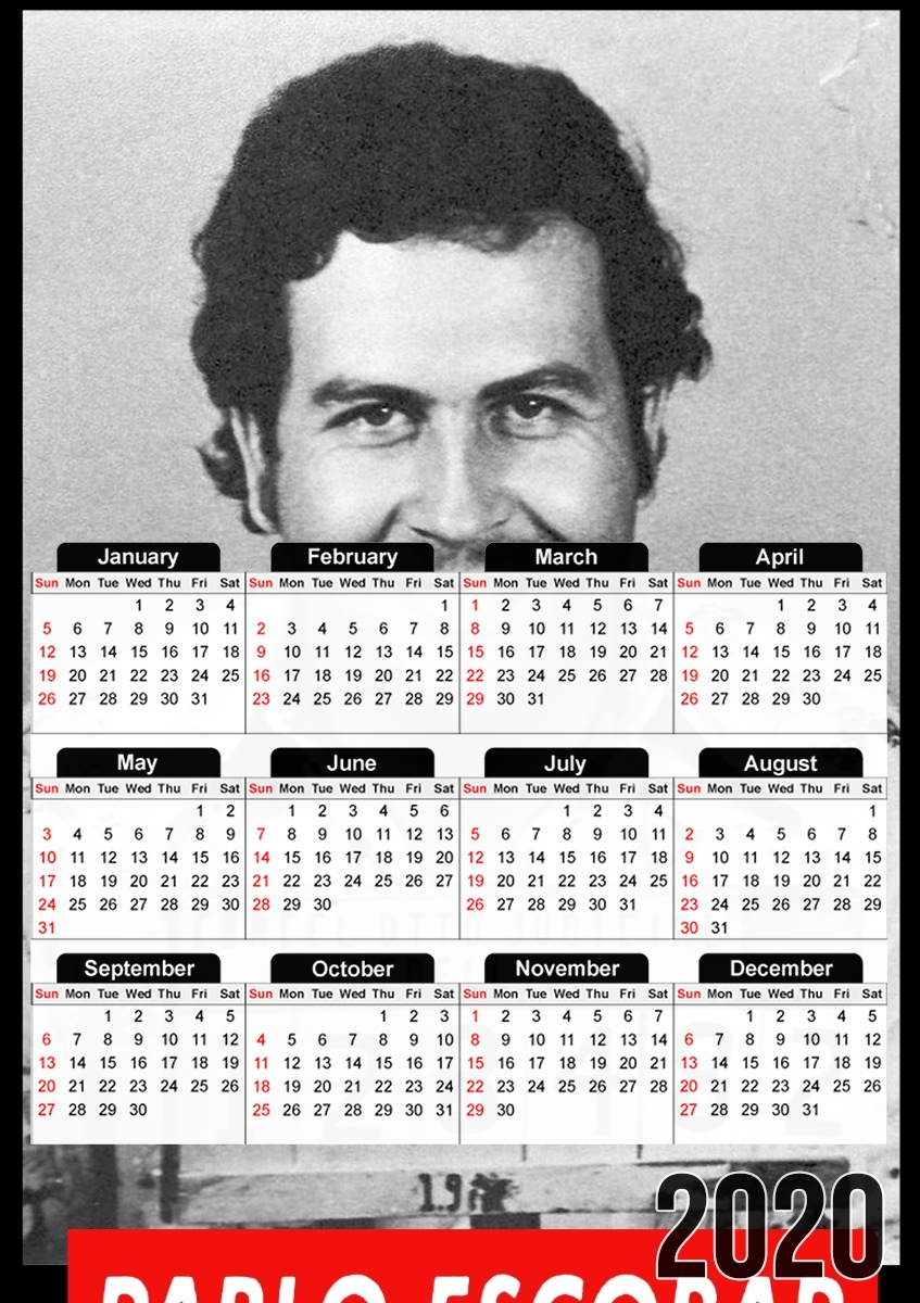 Pablo Escobar für A3 Fotokalender 30x43cm