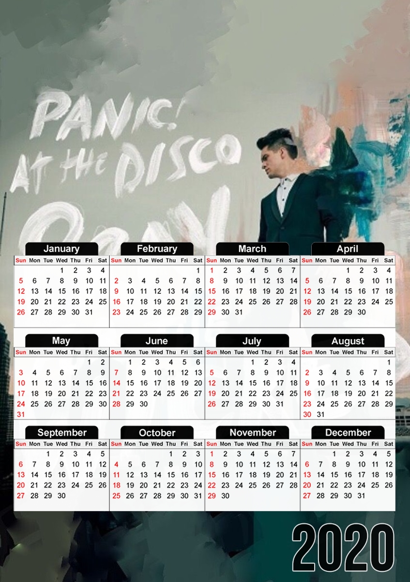 Panic at the disco für A3 Fotokalender 30x43cm