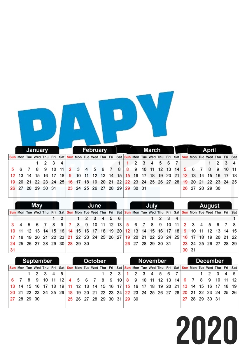 Papy en 2020 für A3 Fotokalender 30x43cm