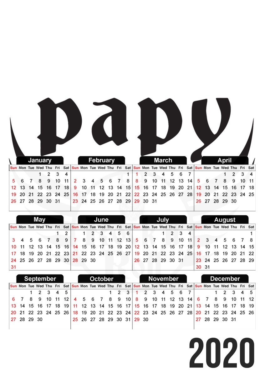 Papy Rock N Roll für A3 Fotokalender 30x43cm