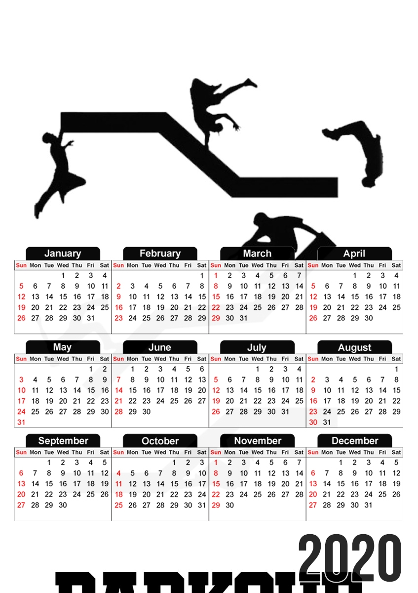 Parkour für A3 Fotokalender 30x43cm