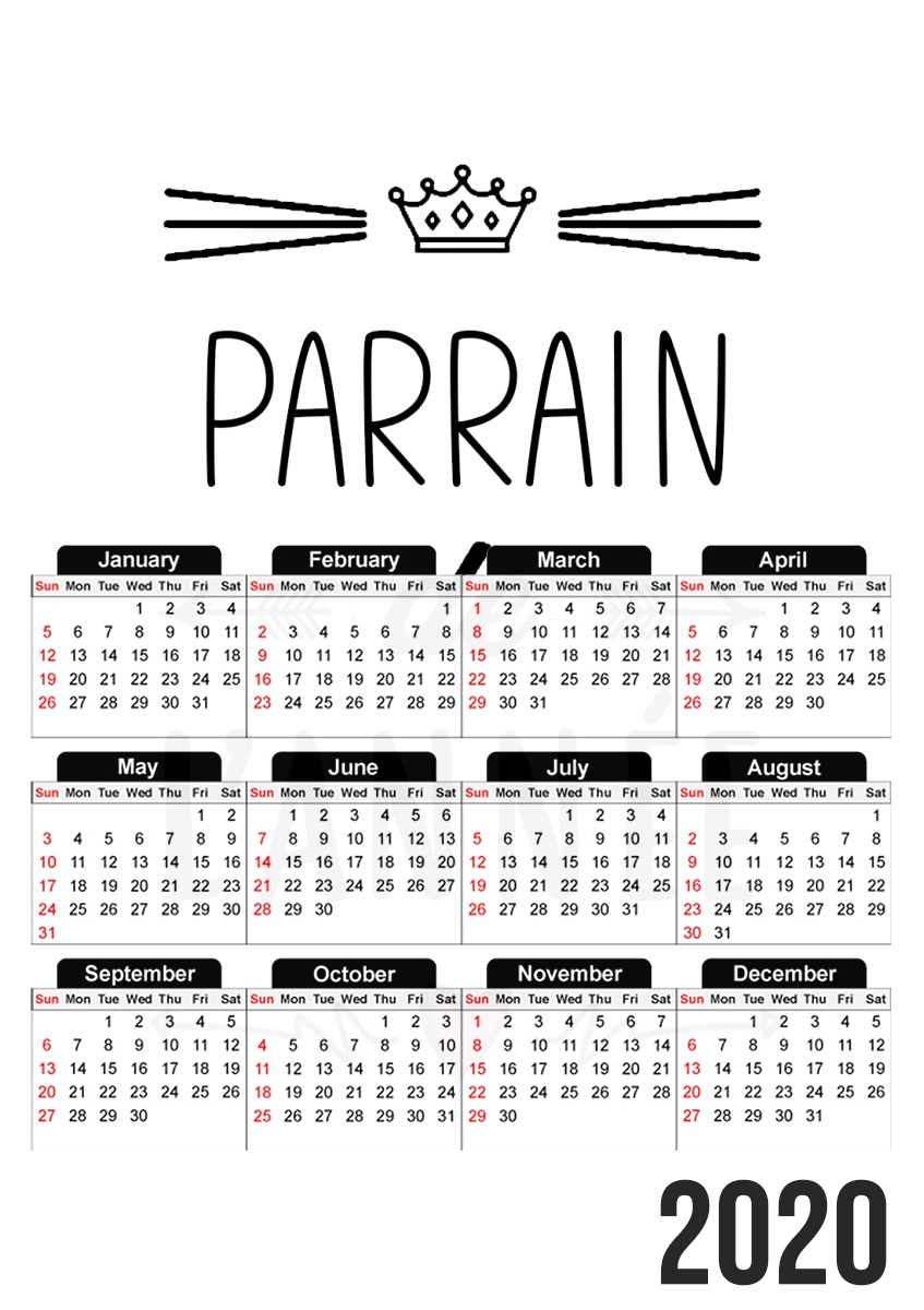 Parrain de lannee für A3 Fotokalender 30x43cm