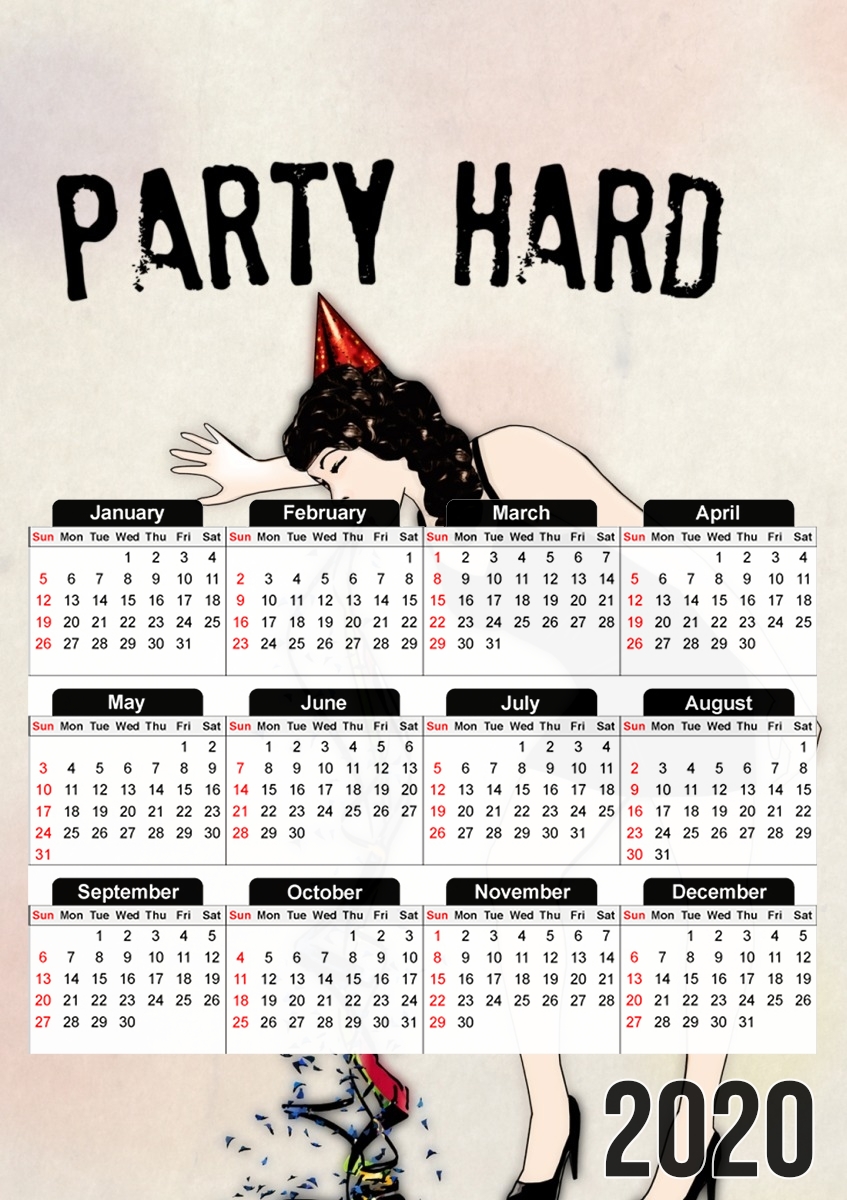 Party Hard für A3 Fotokalender 30x43cm