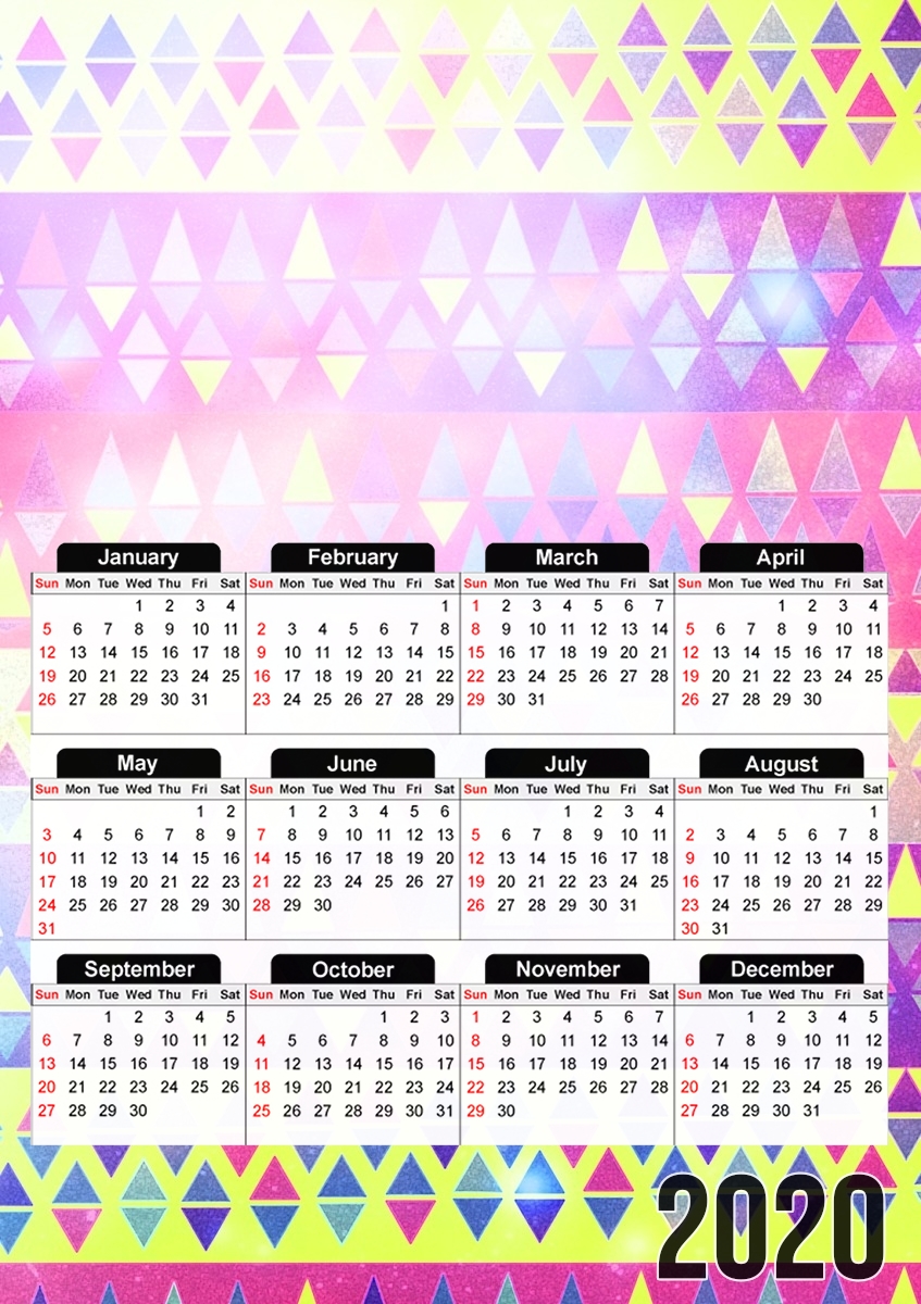 Pastel Pattern für A3 Fotokalender 30x43cm