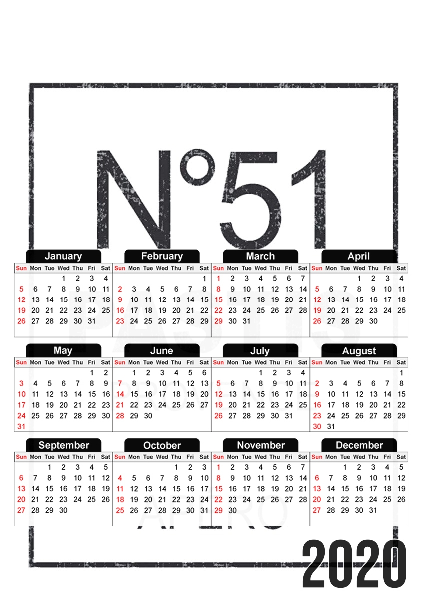 Pastis 51 Parfum Apero für A3 Fotokalender 30x43cm