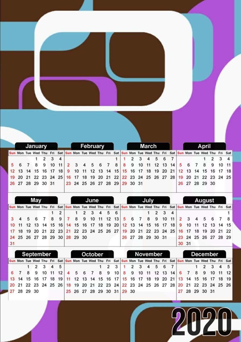 Pattern Design für A3 Fotokalender 30x43cm