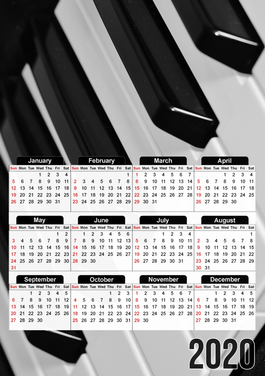 Piano für A3 Fotokalender 30x43cm