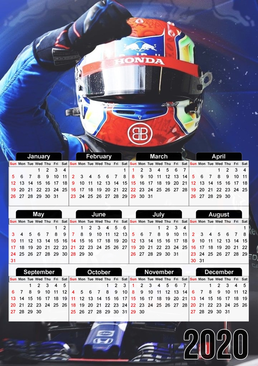 Pierre Gasly für A3 Fotokalender 30x43cm