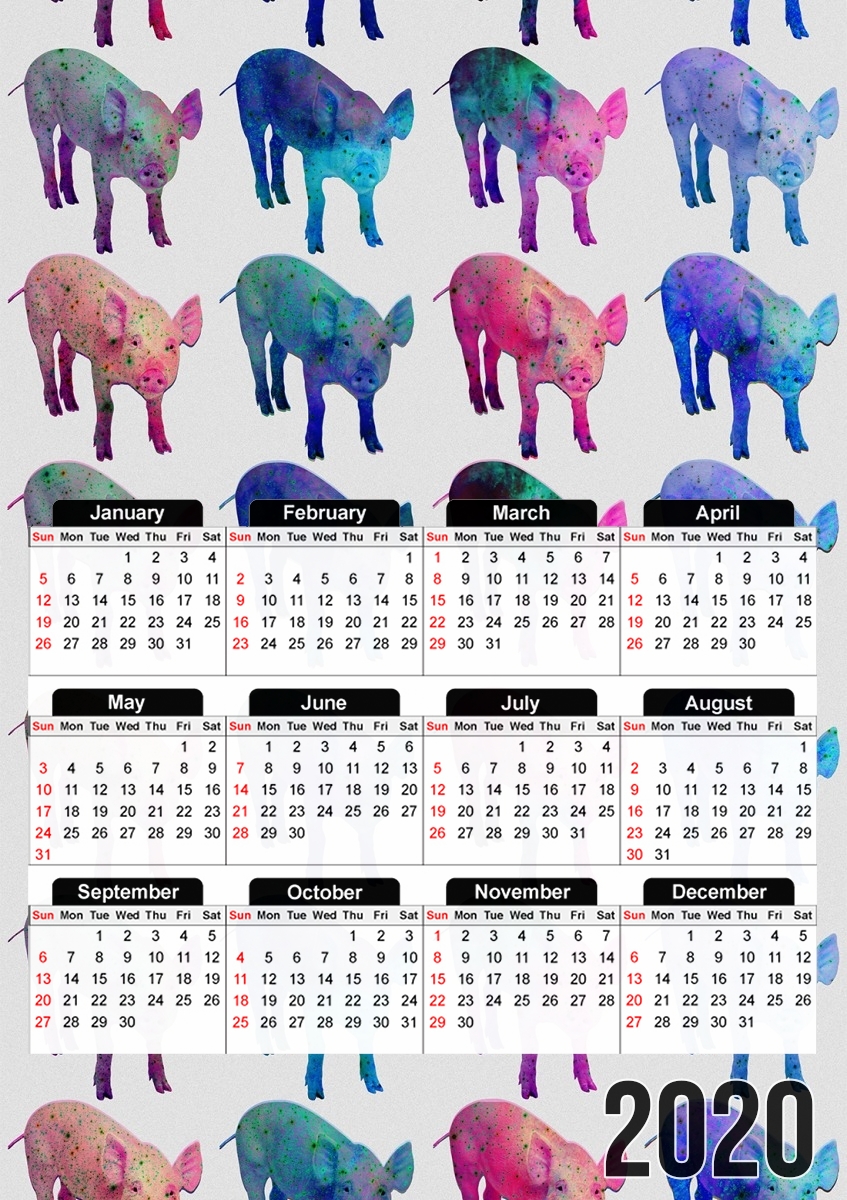 Pigbluxy für A3 Fotokalender 30x43cm