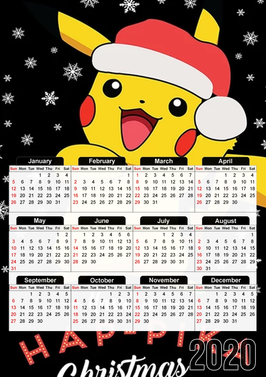 Pikachu have a Happyka Christmas für A3 Fotokalender 30x43cm