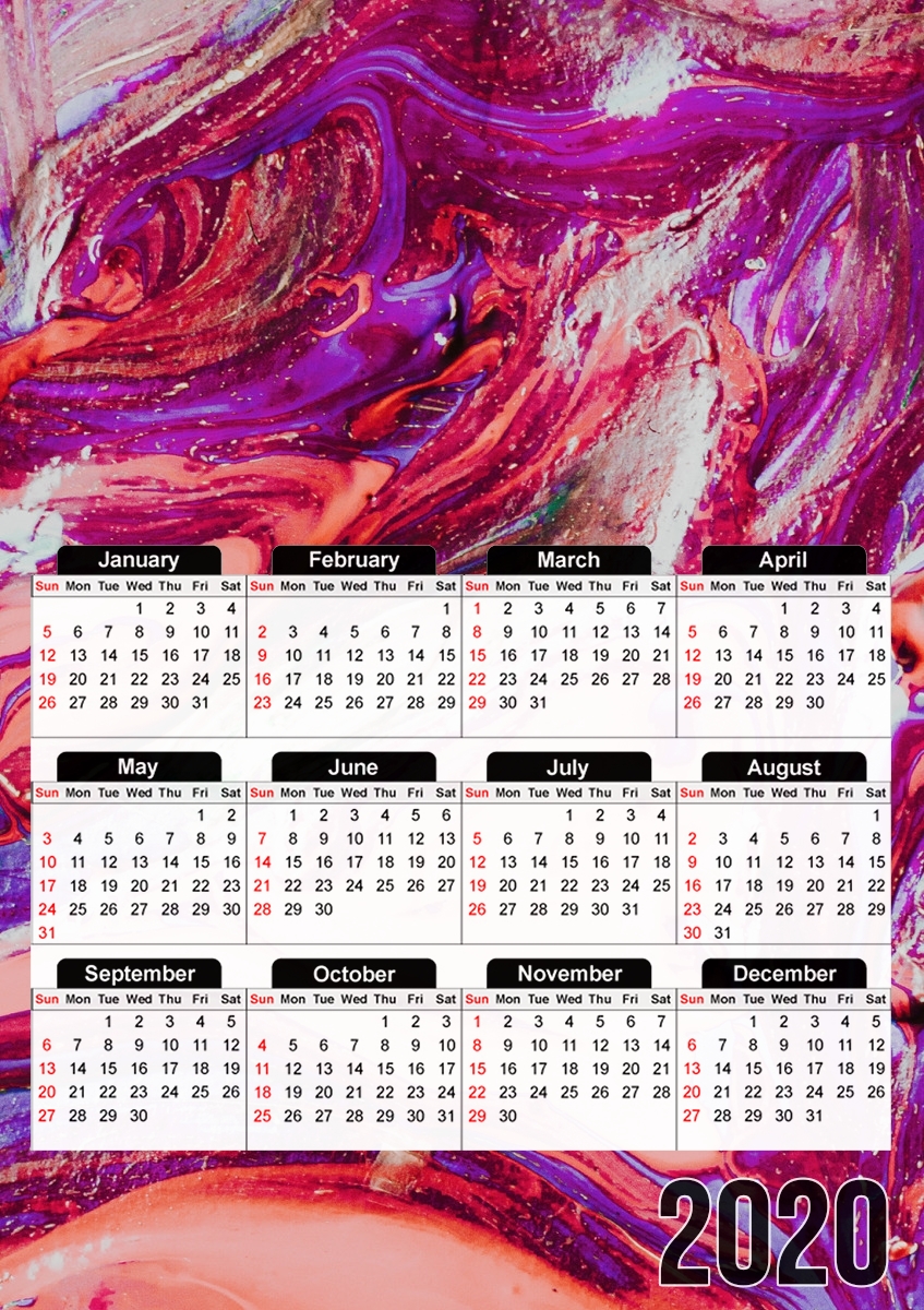 PINK LAVA für A3 Fotokalender 30x43cm