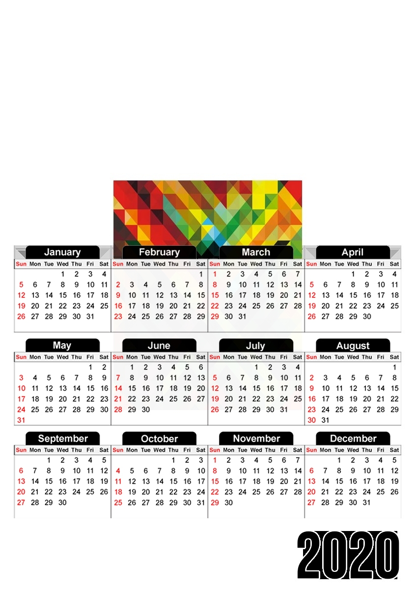 Mosaic Pixel für A3 Fotokalender 30x43cm