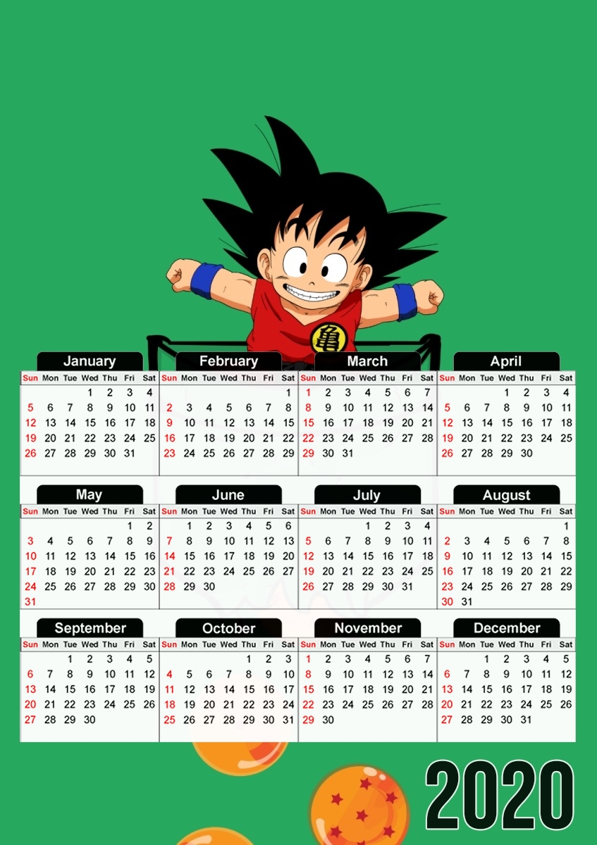 Pocket Collection: Goku Dragon Balls für A3 Fotokalender 30x43cm