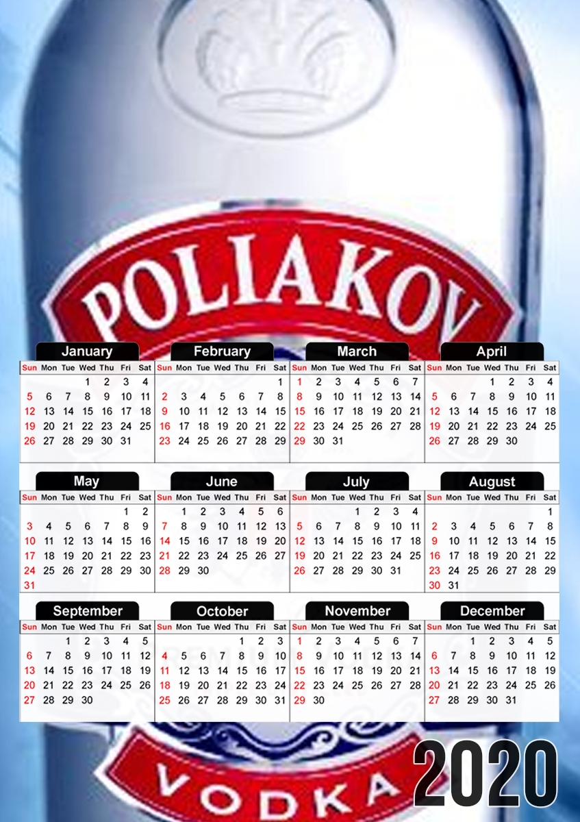 Poliakov vodka für A3 Fotokalender 30x43cm