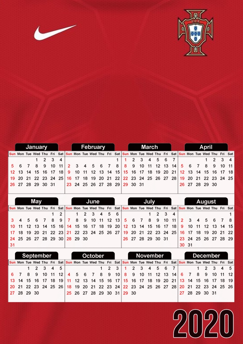 Portugal World Cup Russia 2018  für A3 Fotokalender 30x43cm