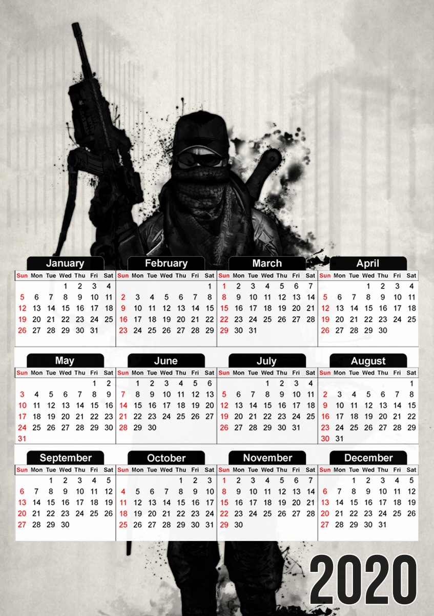 Post Apocalyptic Warrior für A3 Fotokalender 30x43cm