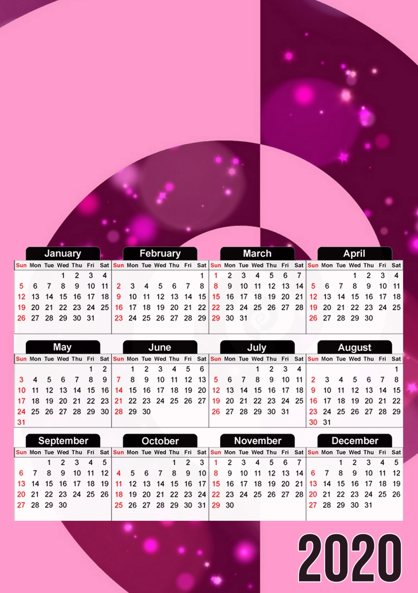 PRETTY IN PINK für A3 Fotokalender 30x43cm