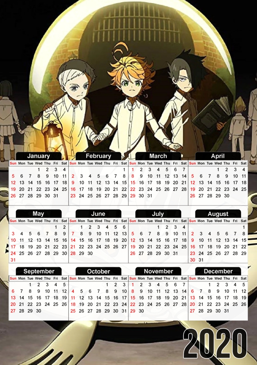 Promised Neverland Lunch time für A3 Fotokalender 30x43cm