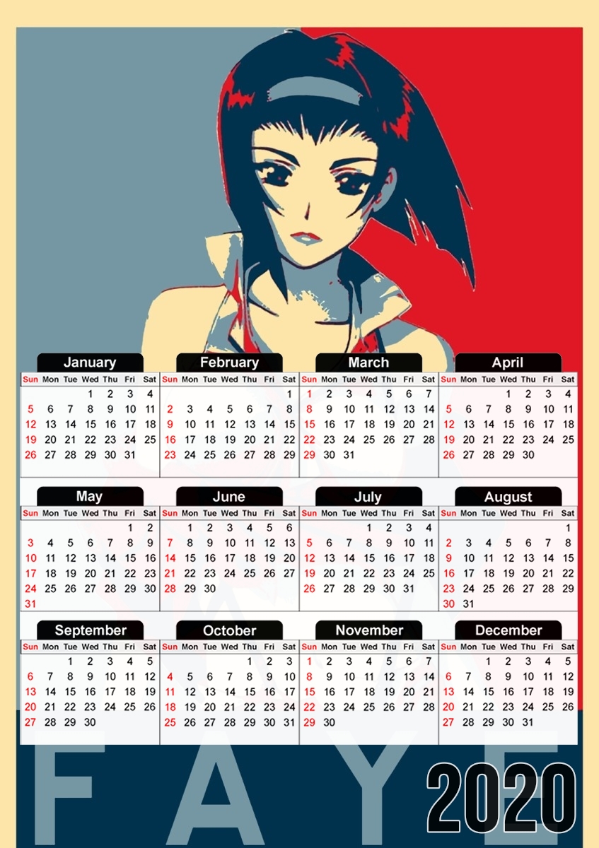 Propaganda Faye CowBoy für A3 Fotokalender 30x43cm