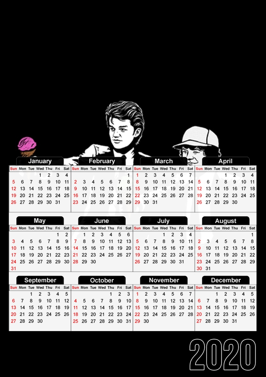 Pulp Fiction with Dustin and Steve für A3 Fotokalender 30x43cm