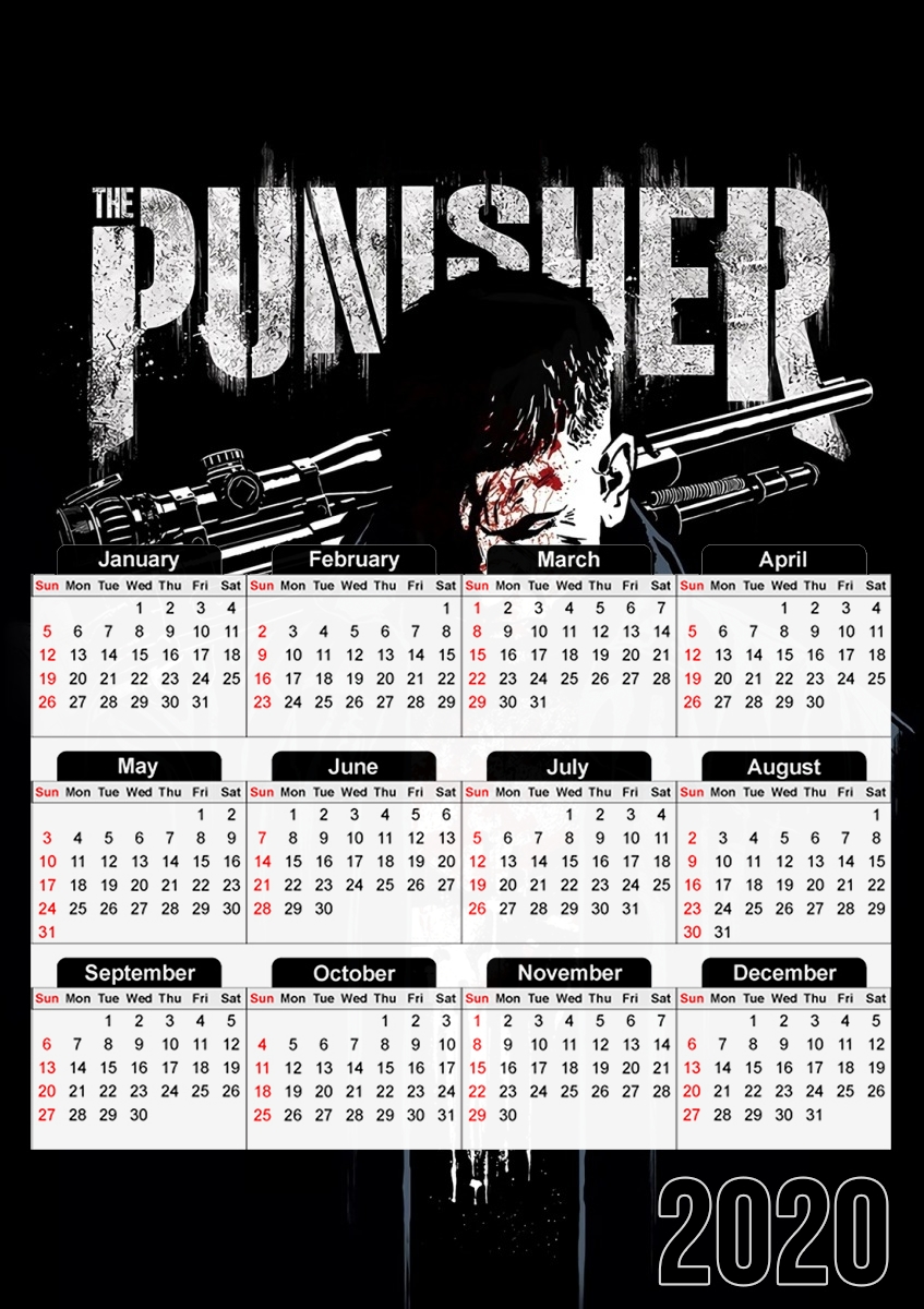 Punisher Blood Frank Castle für A3 Fotokalender 30x43cm