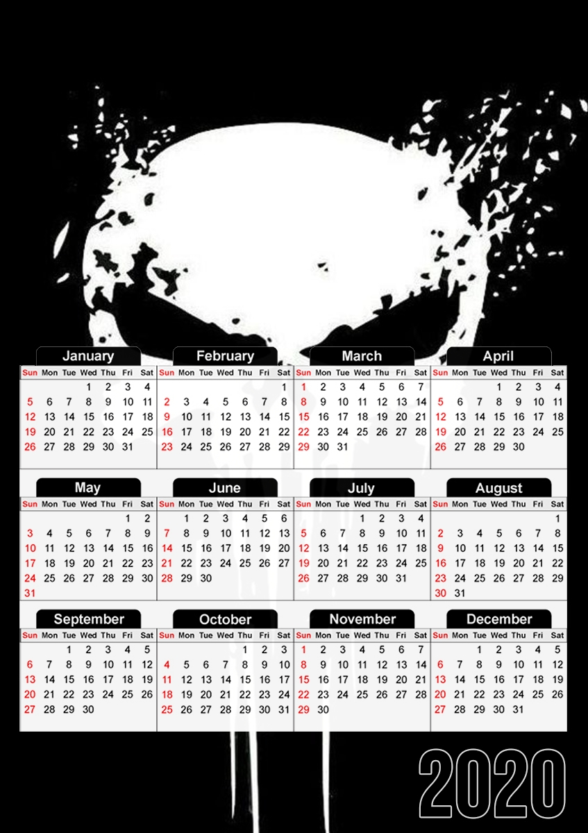 Punisher Skull für A3 Fotokalender 30x43cm