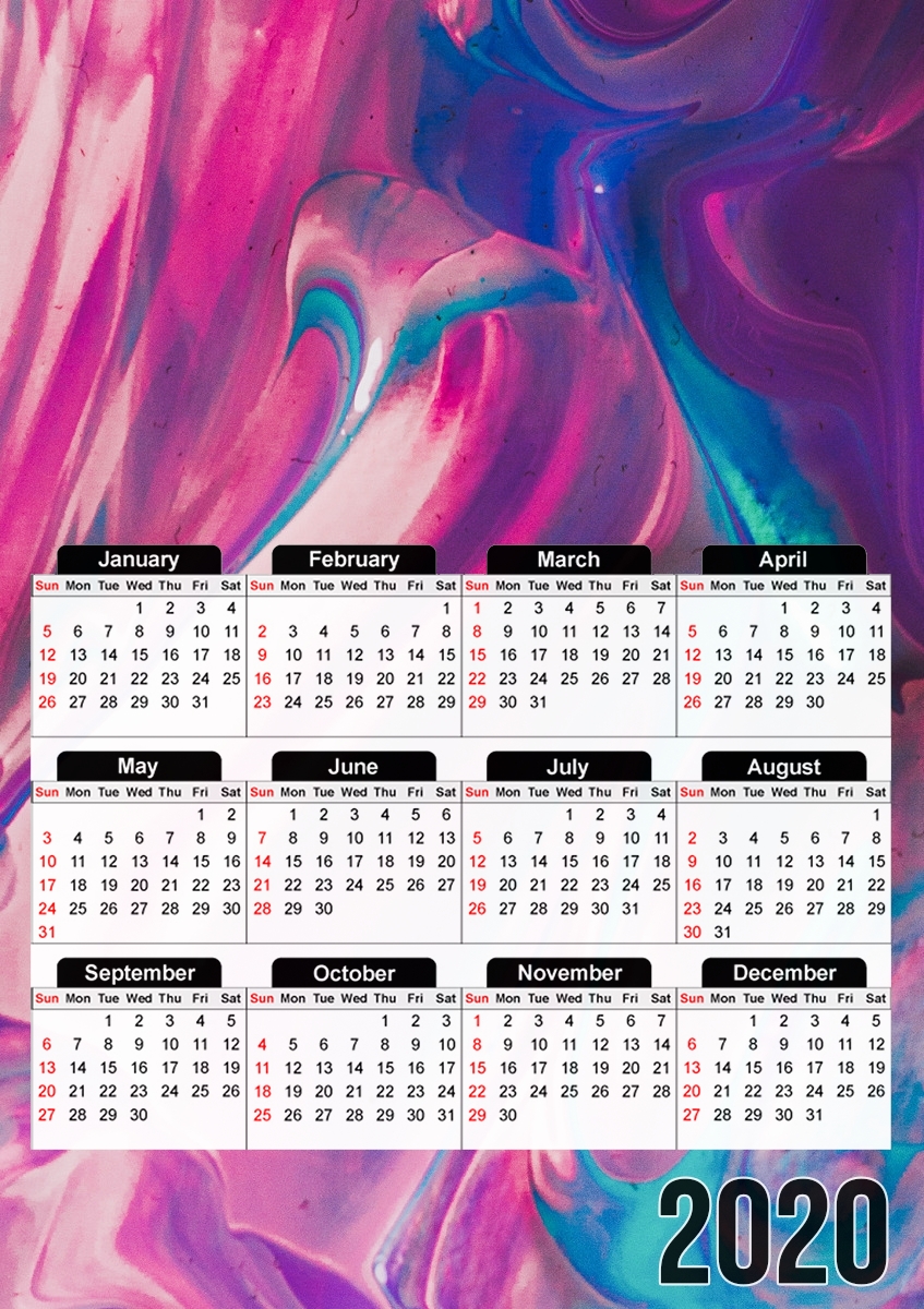 PURPLE LAVA für A3 Fotokalender 30x43cm