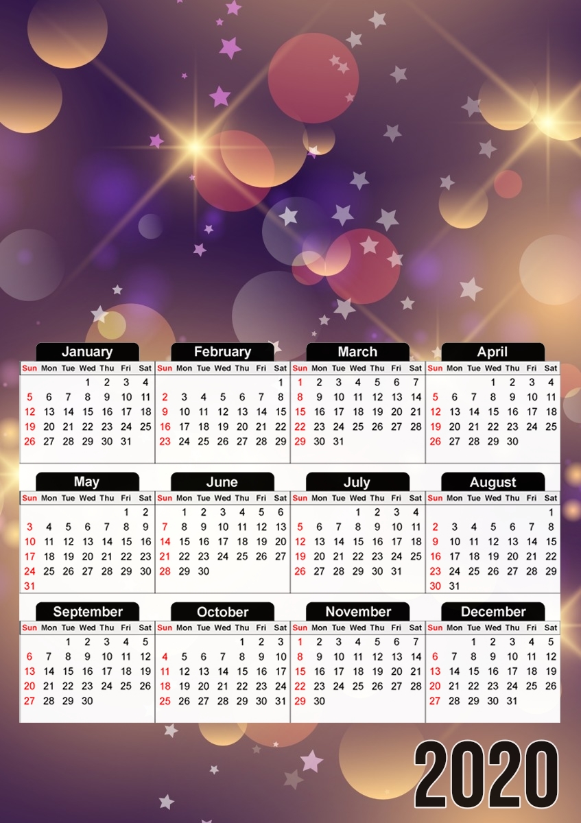 Purple Sparkles für A3 Fotokalender 30x43cm