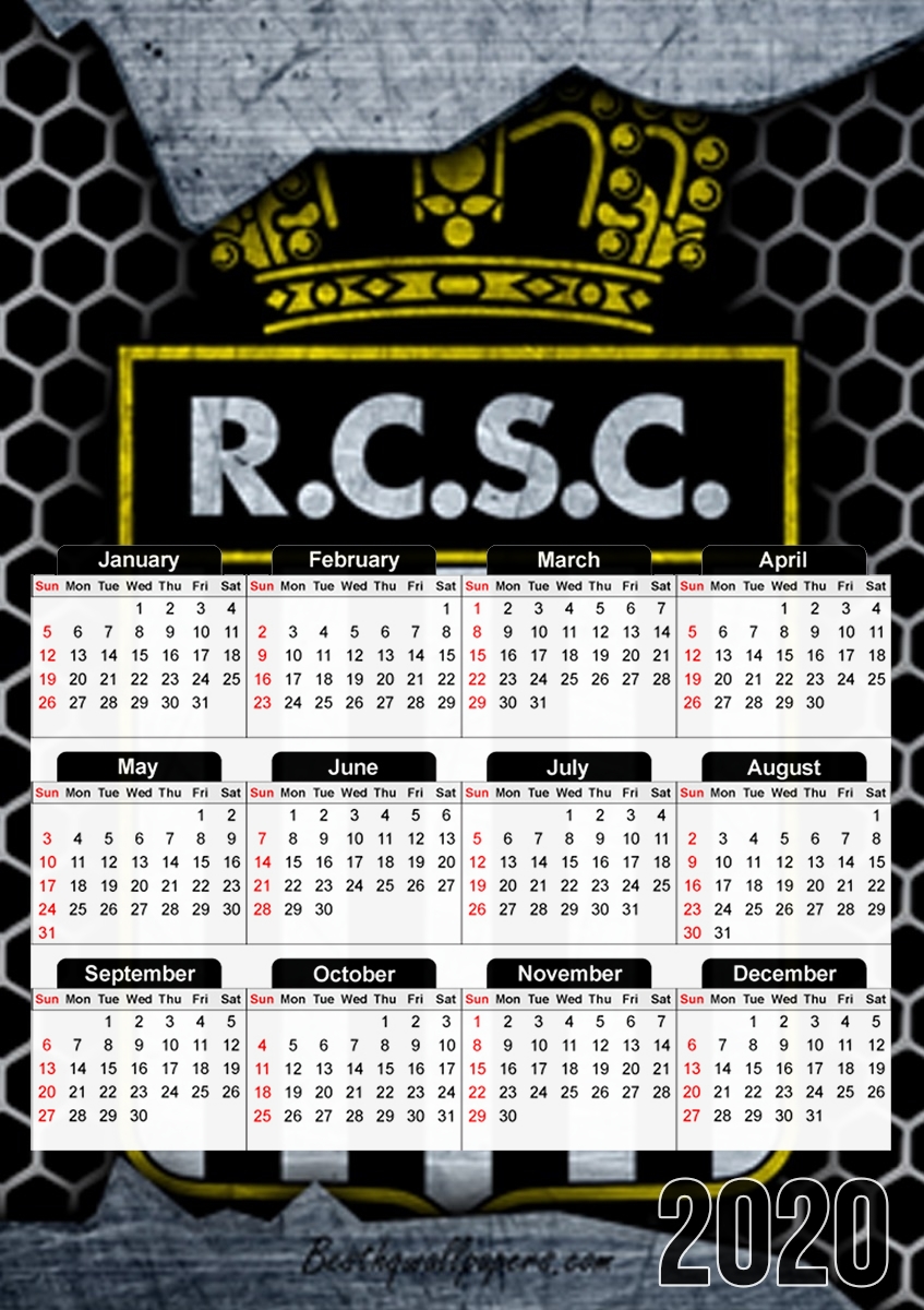 RCSC Charleroi Broken Wall Art für A3 Fotokalender 30x43cm