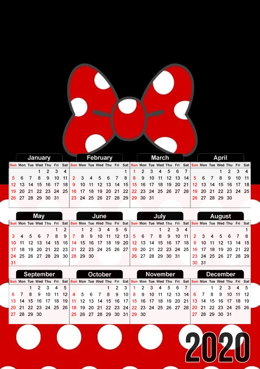 Red And Black Point Mouse für A3 Fotokalender 30x43cm