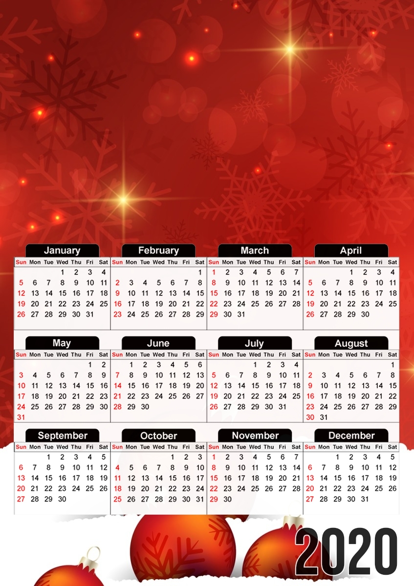 Red Christmas für A3 Fotokalender 30x43cm