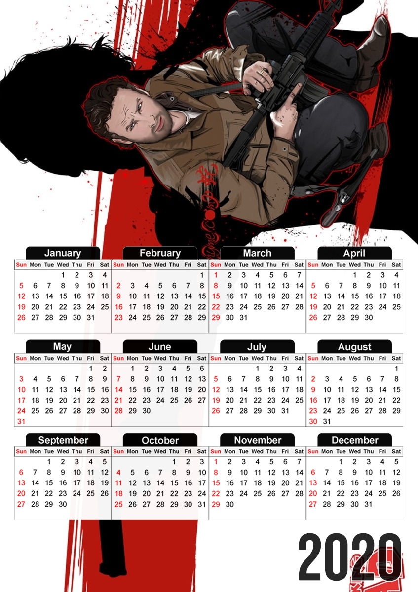 Rick Grimes from TWD für A3 Fotokalender 30x43cm