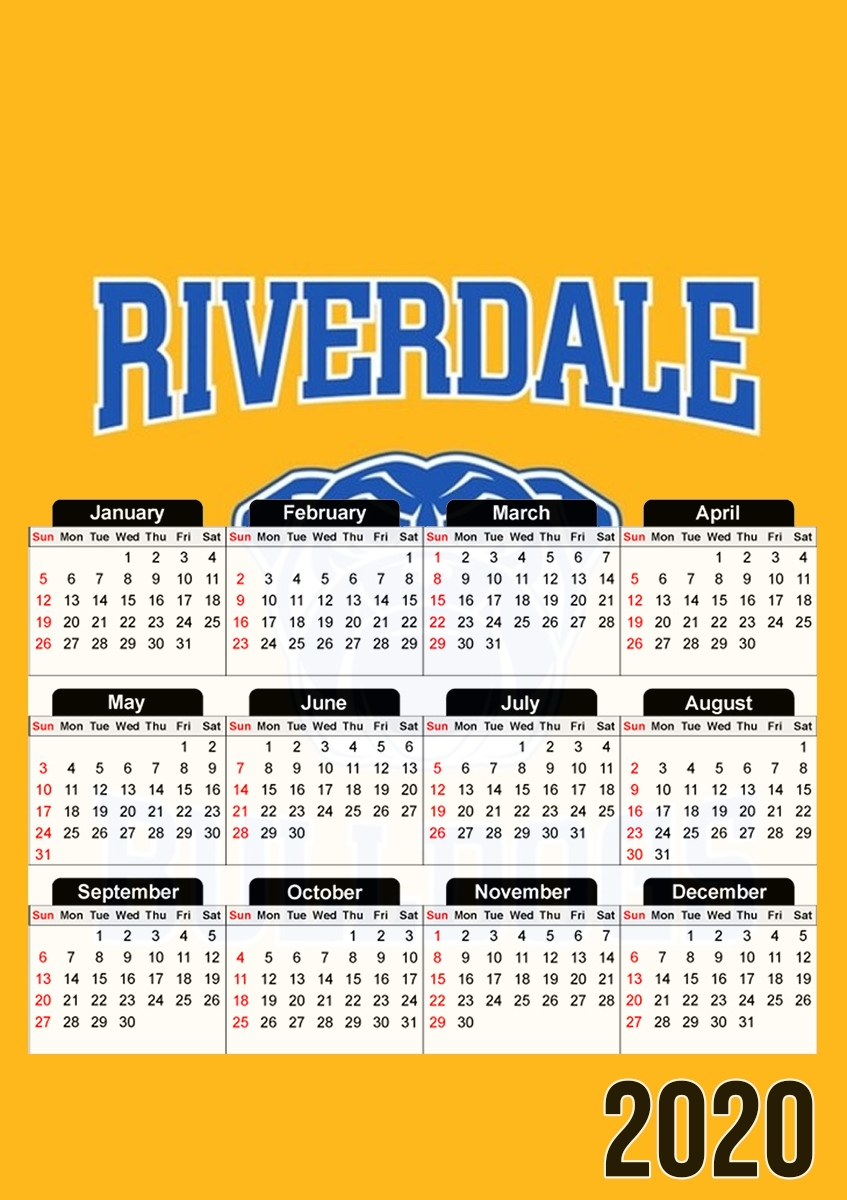 Riverdale Bulldogs für A3 Fotokalender 30x43cm