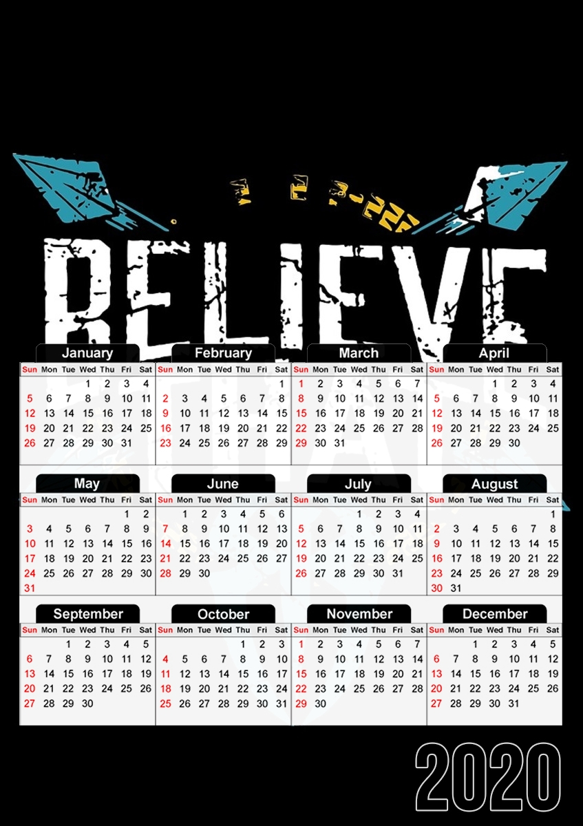 Roman Reigns Believe that für A3 Fotokalender 30x43cm