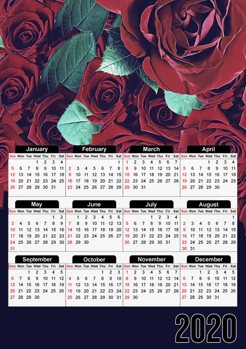 Roses für A3 Fotokalender 30x43cm