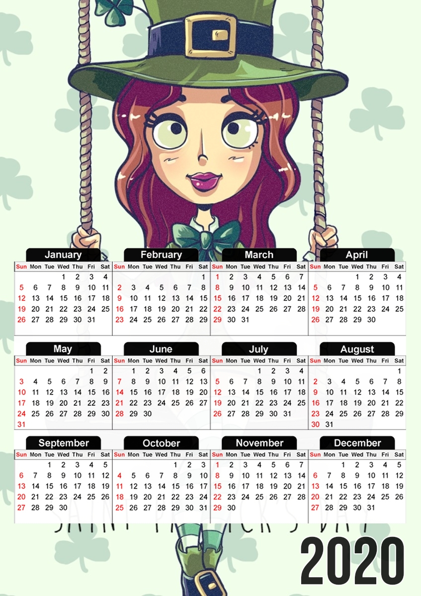 Saint Patrick's Girl für A3 Fotokalender 30x43cm