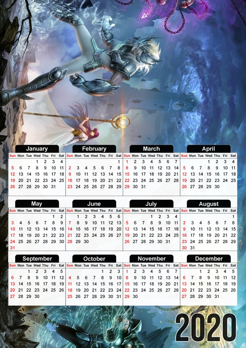 Saint Seiya für A3 Fotokalender 30x43cm